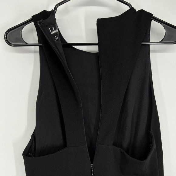 Lulus Dress Black Racerback Pleated Sleeveless Cocktail NWT - Picture 10 of 12
